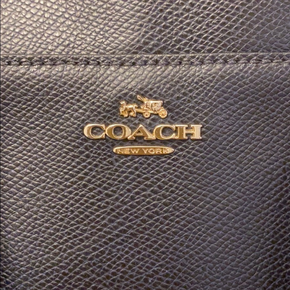 Coach Navy Blue Satchel / Crossbody bag - Picture 2 of 8